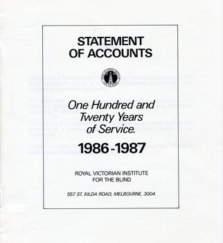Front page of black writing on white background