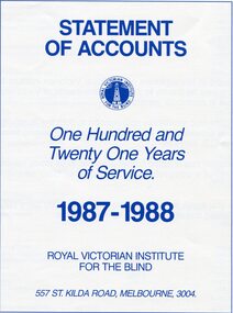 Front page of blue writing on white background