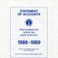 Front page of blue writing on white background