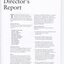 Director’s report including names of directors and significant changes