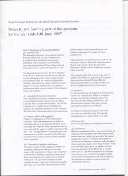 Notes to and forming part of the Accounts