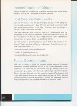 Director’s report including names of directors and significant changes