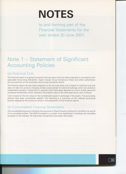 Notes to and forming part of the Accounts