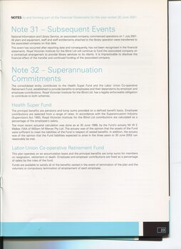 Notes to and forming part of the Accounts