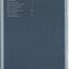 Contents page with white writing on blue grey background