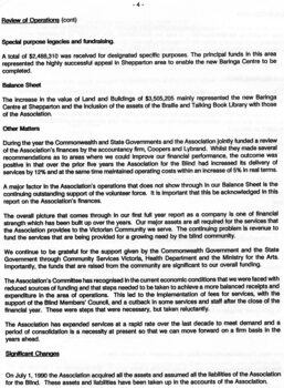Director’s report including names of directors and review of operations