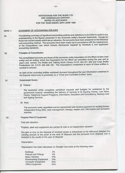Notes to and forming part of the Accounts