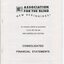 Front page of black writing on white background with AFB logo at top