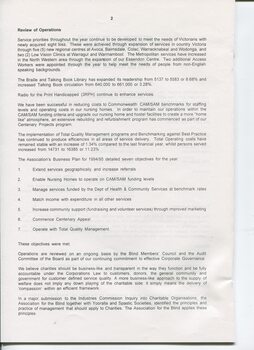 Director’s report including names of directors and review of operations