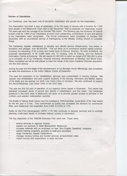 Director’s report including names of directors and review of operations