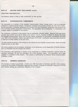 Notes to and forming part of the Accounts
