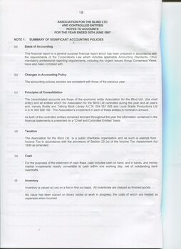 Notes to and forming part of the Accounts