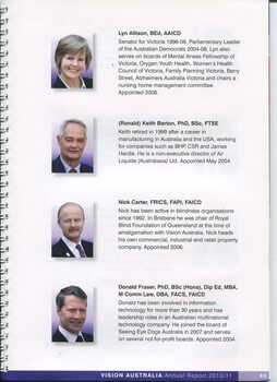 Image of and information on the Directors and any positions held