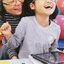 Mother Chuelsu with daughter Chaeyon Seo who holds an iPad
