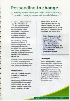 How Vision Australia is responding to changes due to the NDIS
