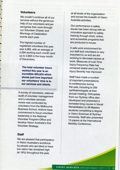 Acknowledgement of volunteers and the various roles they fulfill in the organisation