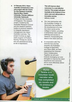 Male volunteer narrator in studio. Description of project partners and work undertaken.