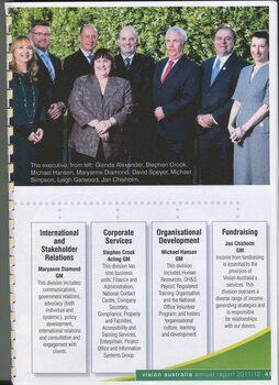 Corporate governance information including divisions