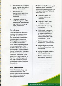 Overview of investments and risk management