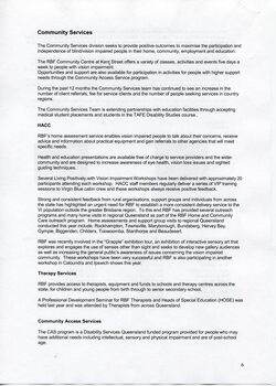 Overview of Community Services, Home Assessment team, Therapy Services and Community Access Services