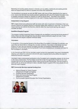 Overview of Independent Living Support, Deaf/Blind Respite program and Volunteers.  Small image of two small children wearing glasses