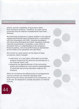Independent Audit Report to members
