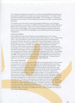 Notes to and forming part of the Financial Statements
