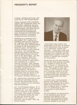 President’s report with portrait of J.O. Wicking