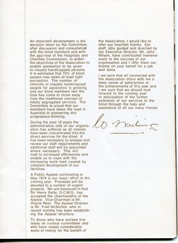 President’s report with overview of achievements and challenges throughout the year