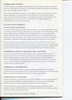 Corporate information including events and developements