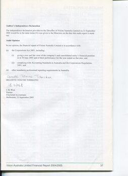 Corporate information including Independent Audit Report