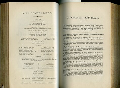 Office bearers and Constitution and Rules