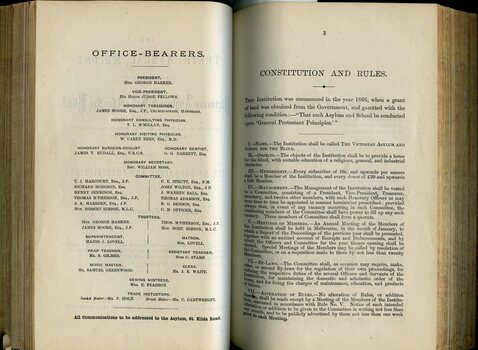 Office bearers and Constitution and Rules