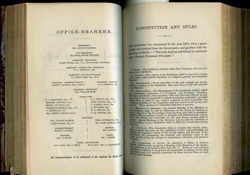 Office bearers and Constitution and Rules