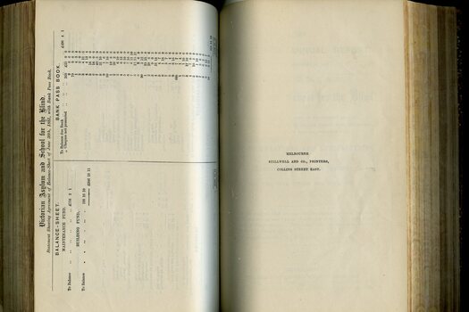 General Balance sheet and publisher information