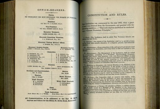 Office bearers and Constitution and Rules