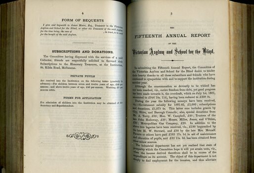 Form of Bequest, Subscriptions and Donations, Private Pupils, Forms of Application and Minutes from the Annual General Meeting