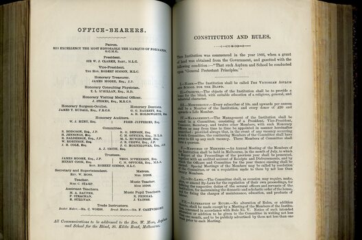 Office bearers and Constitution and Rules