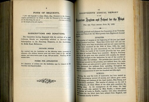 Form of Bequest, Subscriptions and Donations, Private Pupils, Forms of Application and Board of Management report to subscribers