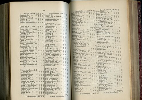 List of Public Subscribers with amounts tendered