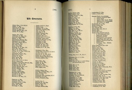 List of Life Governors