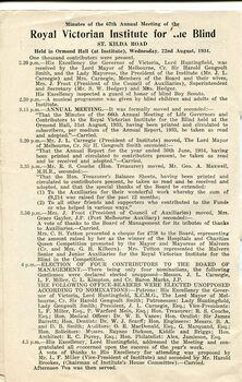 Minutes from the Annual General Meeting