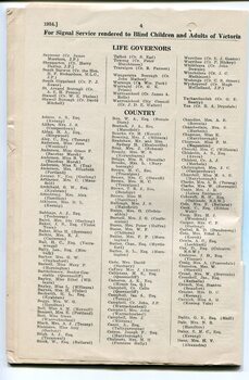 List of Life Governors