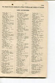 List of Life Governors