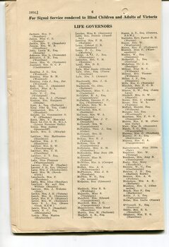 List of Life Governors