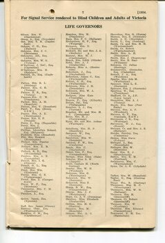 List of Life Governors