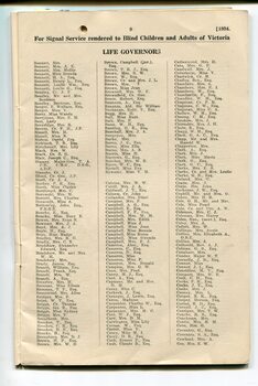 List of Life Governors