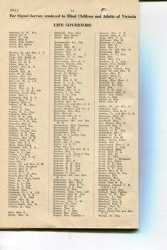 List of Life Governors