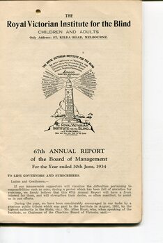 Front page of Board of Management report