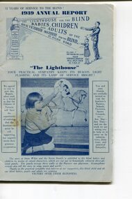 Front cover of report with picture of girl touching the raised panels for the story of Snow White